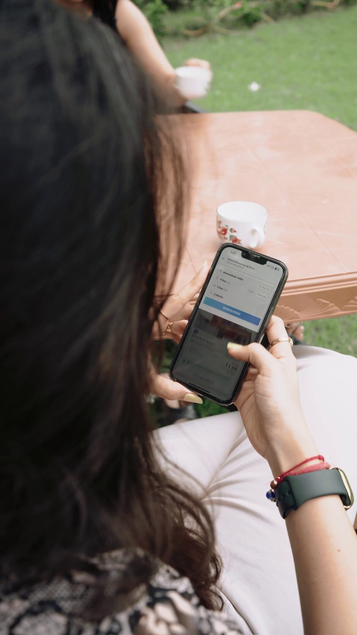 Planning the stay from a phone